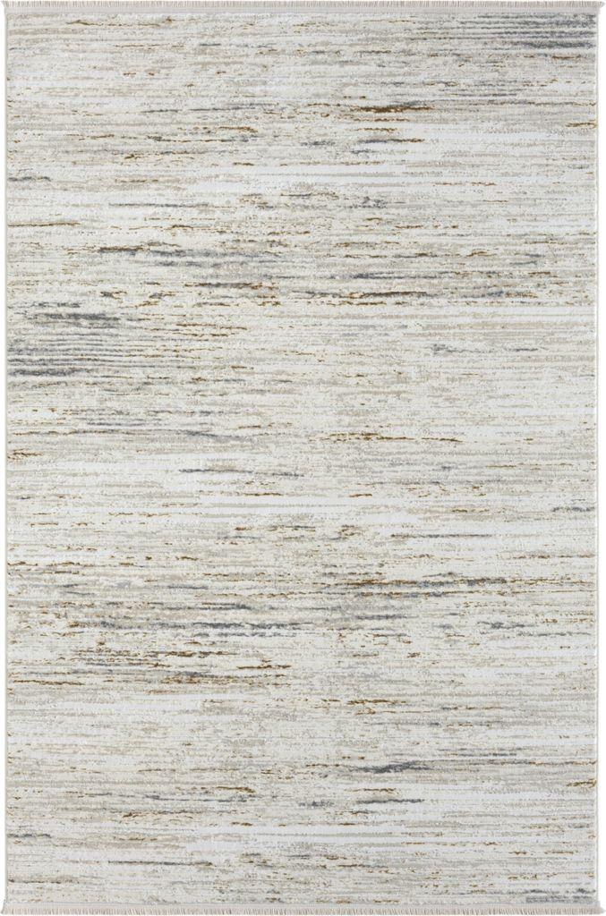 MY-RUG Teppich,Amalie, 230x160, Kurzflor-Teppich, creme weiß, weich, gemütlich, mit schönem Muster, flachgewebt, rechteckig