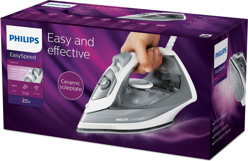 Żelazko parowe Philips EasySpeed GC1751/80 Zdjęcie produktu 11