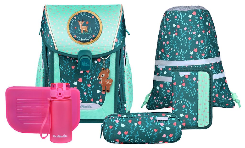 McNeill sac d'école Primo Schoolbag Set 9 pièces Deary bleu Image du produit 