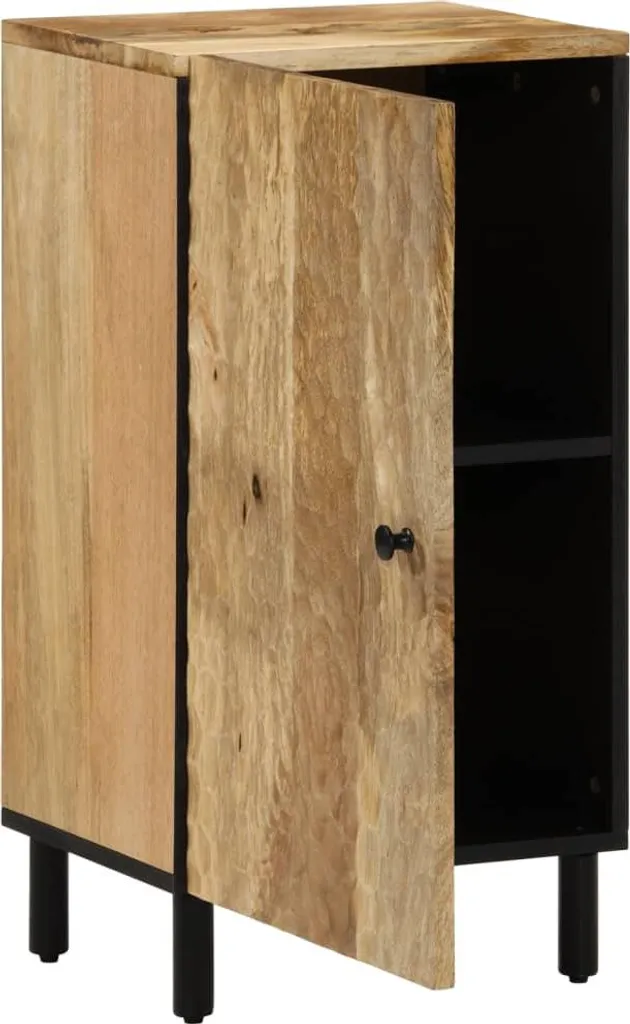 vidaXL Mobile laterale 40x33x75 cm in legno massiccio di mango