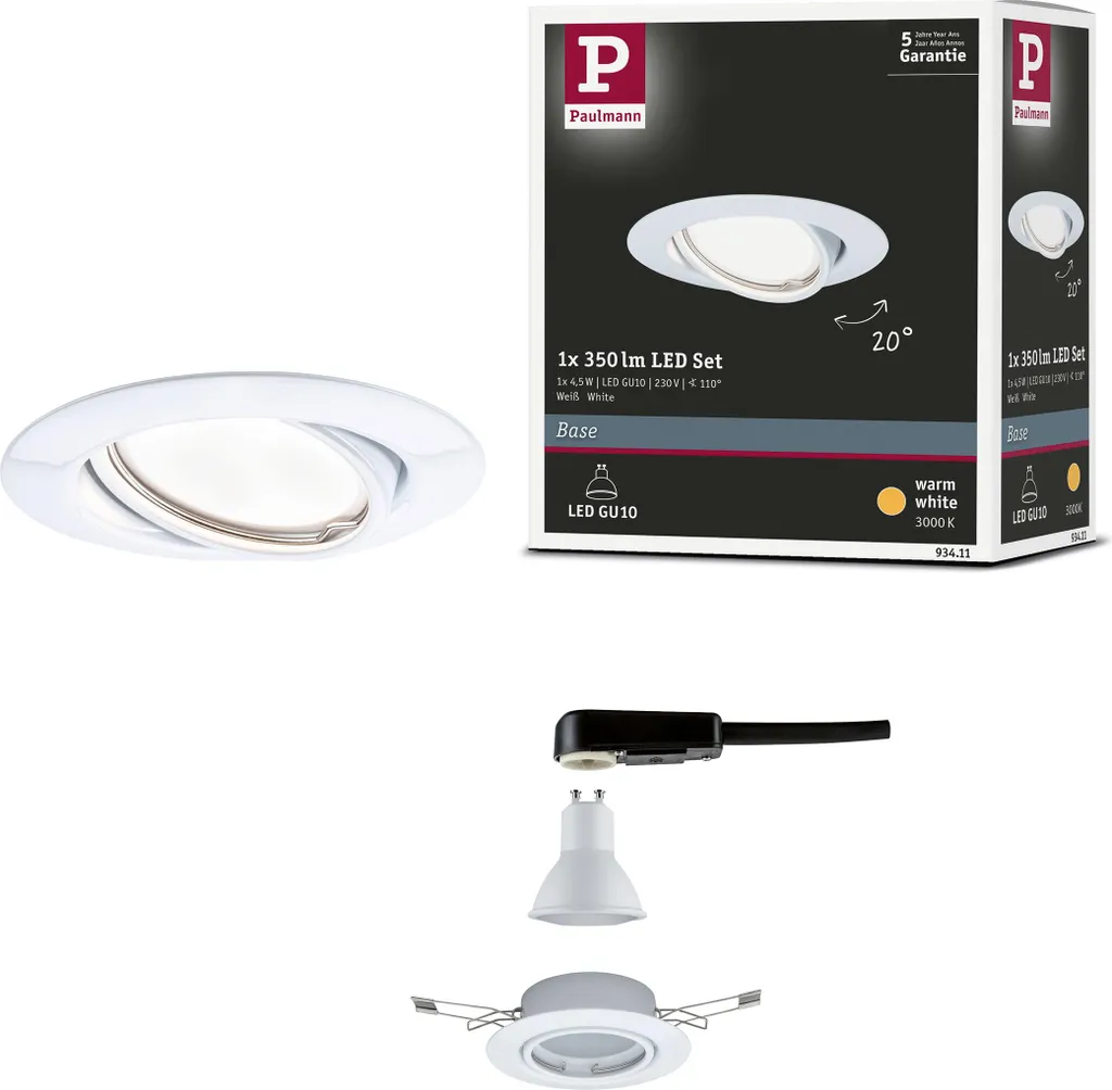 Paulmann Luce da incasso LED Base a luce singola orientabile