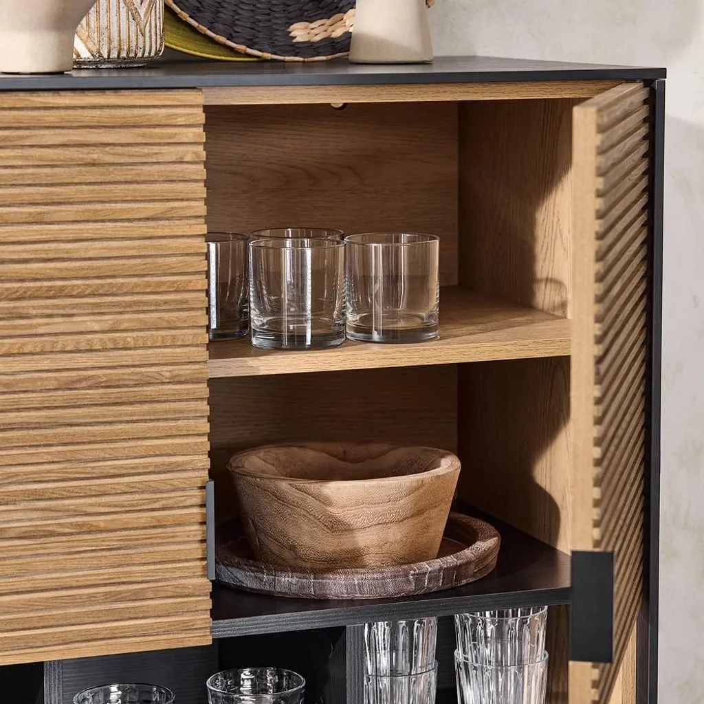 Optimiser votre Espace : Buffet Bas SoBuy 4 Portes pour Rangement Net - 6