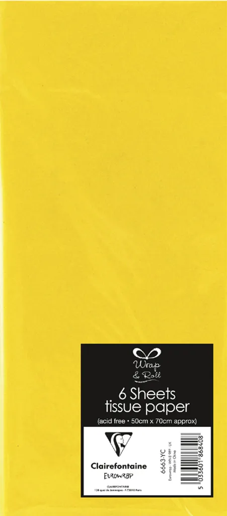 Clairefontaine 6663-YC: Carta Velina Gialla Luxury per Boutique