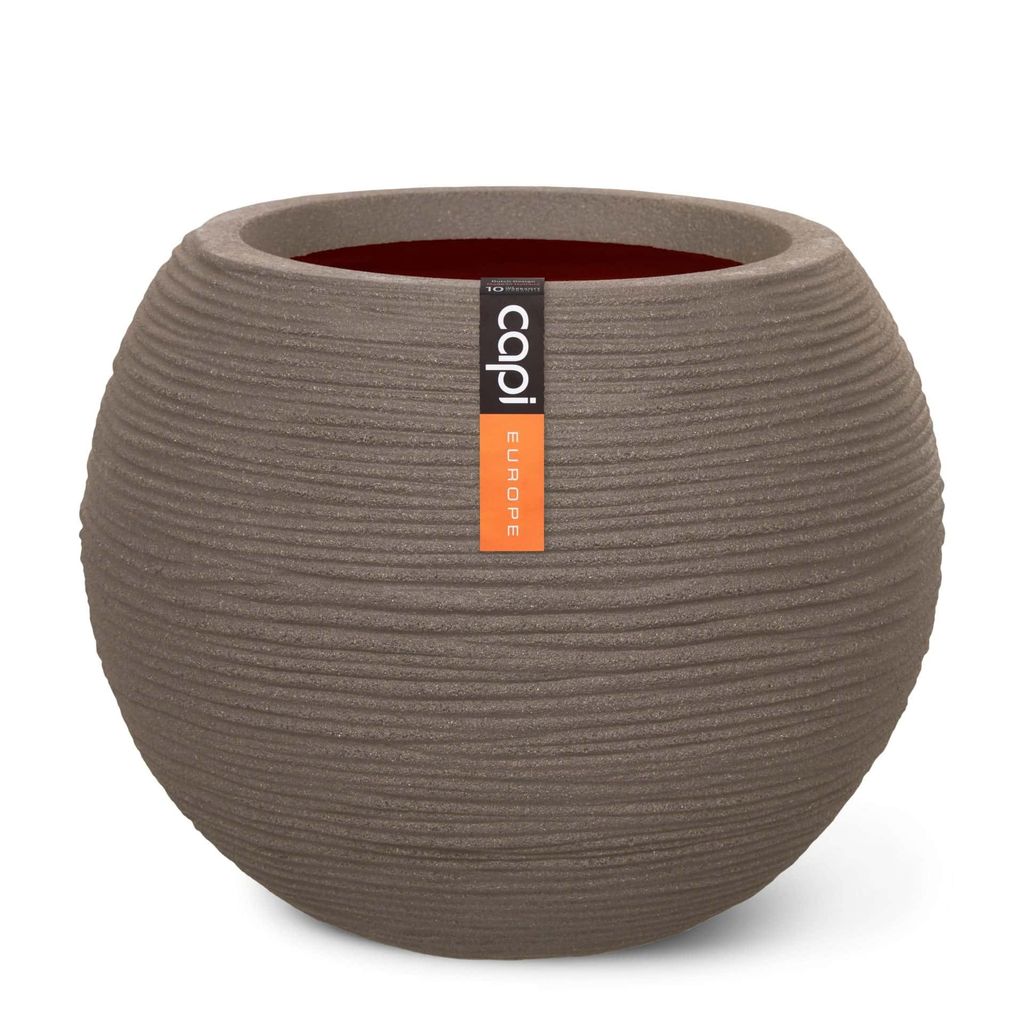 Capi Europe - Gefäß kugel Rib NL - Warm taupe - 40x32 - Produktbild 
