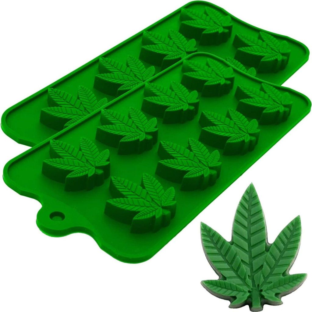 Marihuana Cannabis Hanfblatt Silikonformen für Topf Produktbild 