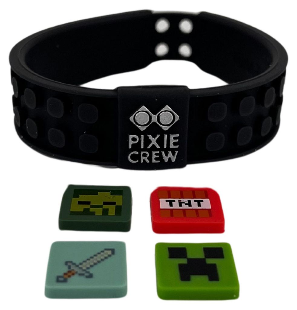 Bransoletka Pixie Crew i Minecraft w kolorze czarnym Zdjęcie produktu 