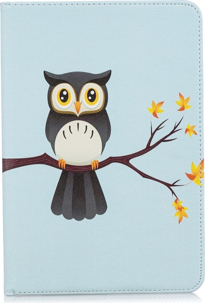 Peachy Eule Flip Case Leder Klapphülle Standard Kompatibel mit iPad mini 4 5 - Hellblau