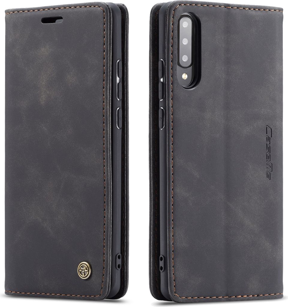 Galaxy A70s Hülle, LaimTop Retro Kunstledertasche TPU Produktbild 