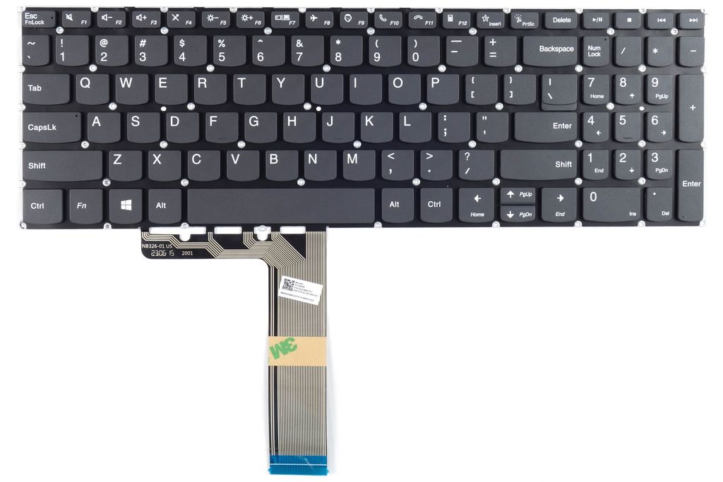 Klávesnica Tradebit pre notebook Lenovo V15 G3, rozloženie Obrázok produktu 