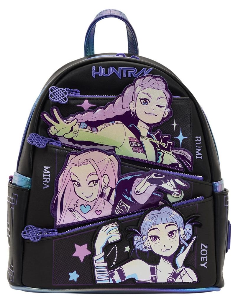Loungefly KPop Demon Hunters Huntrix Rucksack 26 cm Produktbild 
