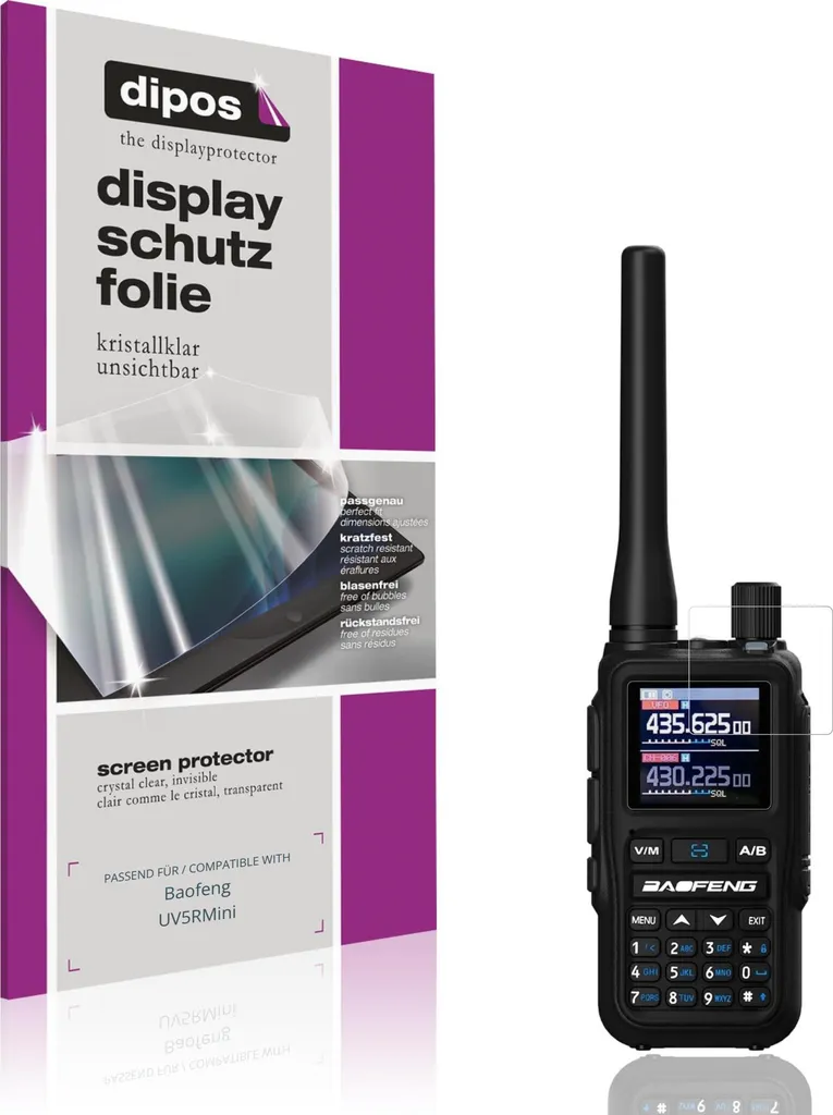 4x Pellicola Protettiva per Baofeng UV5RMini Protezione Schermo Claro Display dipos