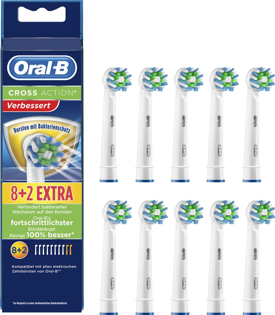 Oral-B CrossAction, 10 Stück(e), Weiß, Oral-B Produktbild 
