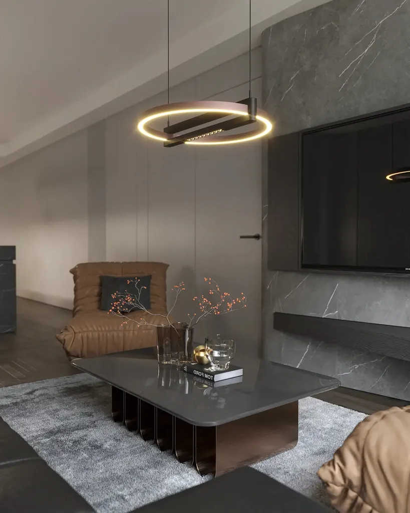 Lustre LED 48W 2880lm SINGAPUR Maxlight - Éclairage Puissant et Déco
