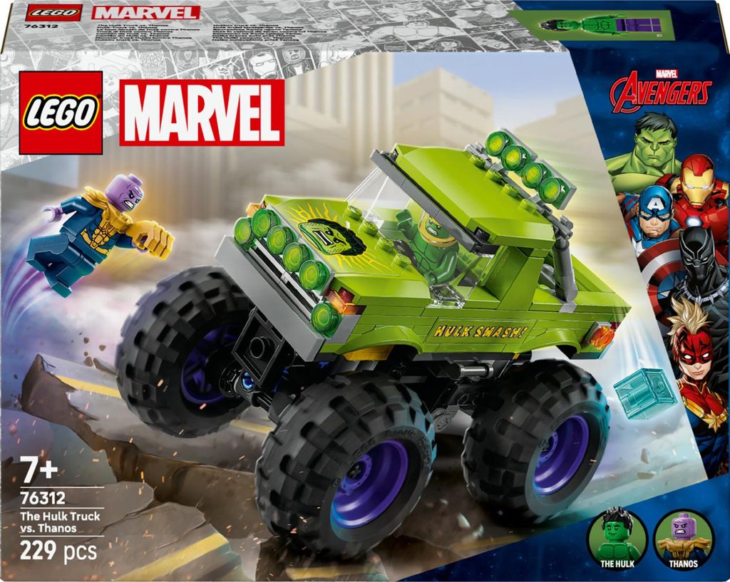 LEGO Marvel Camion Hulk contre Thanos 76312 229 Pièces avec Image du produit 
