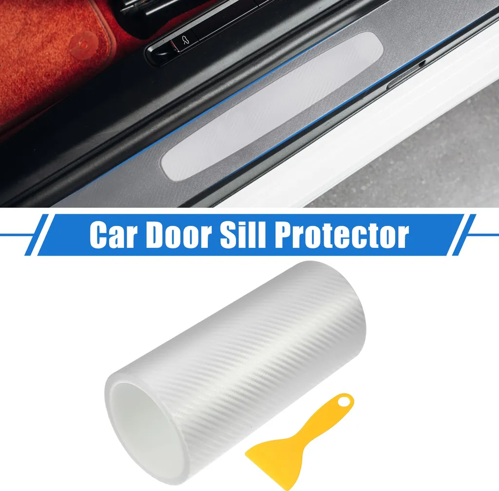 Protection de Seuil de Porte Voiture - Rouleau Adhésif Carbone 5m