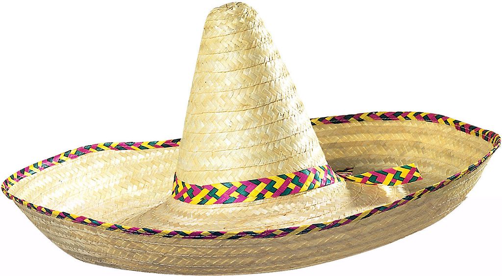 Maxi Sombrero 65 cm mit Dekorationen Produktbild 