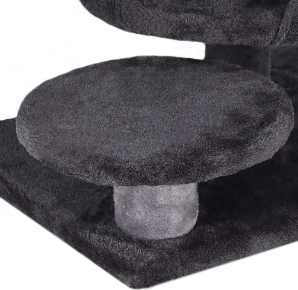 Arbre à chat compact Springos pour appartement avec maisonnette et sisal