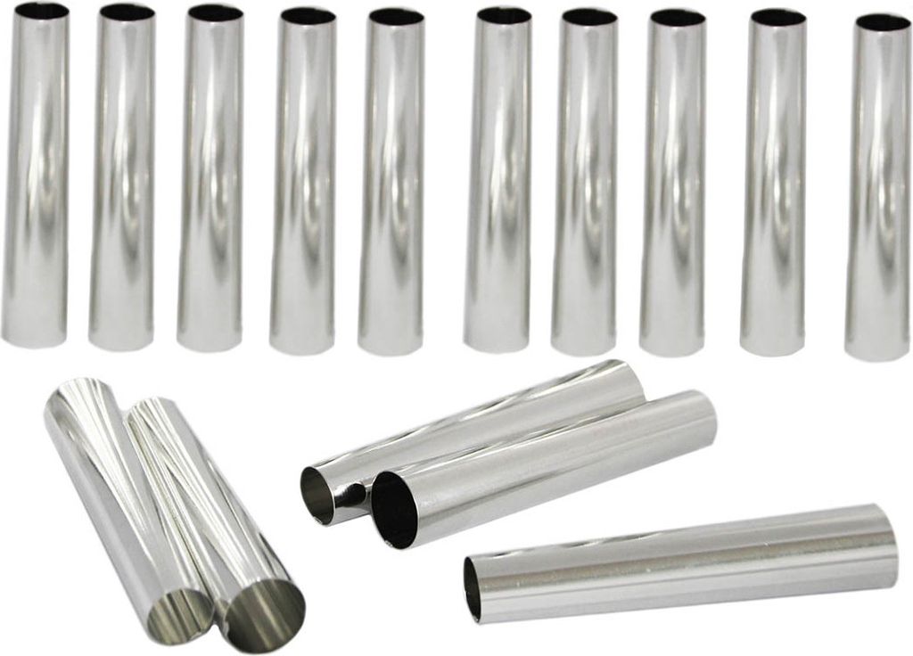 15 Schaumrollen-Formen Set 11,3cm - Traditionelle Backform Schillerlockenform Röhrchen Spritztüllen Sahnerollen