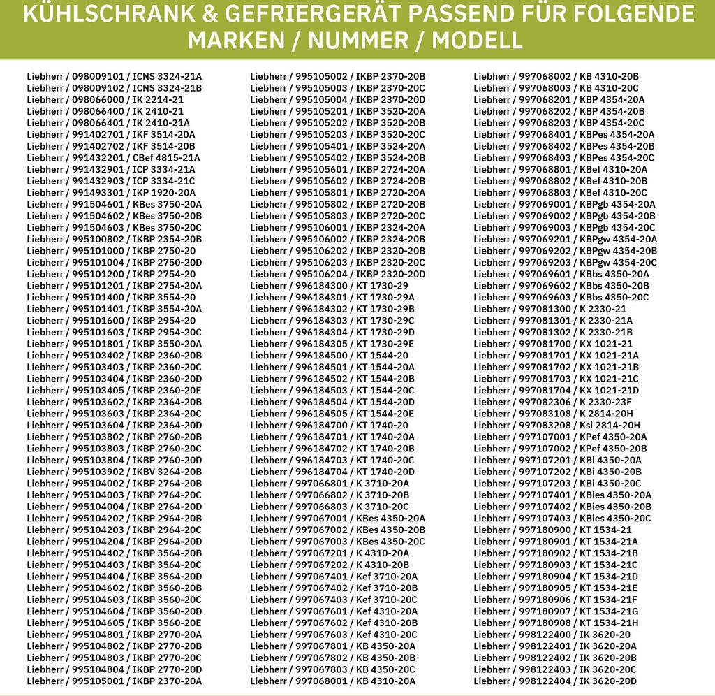 Glasplattenboden LIEBHERR 7272592 407x105mm Abstellfach Flaschenfach für Kühlschranktüre
