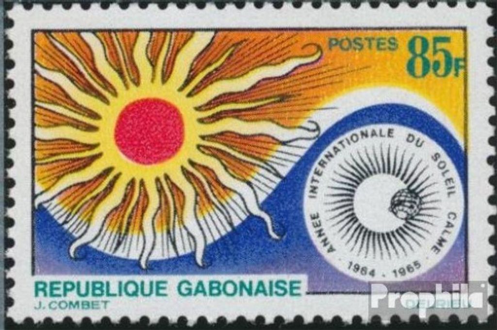 Briefmarken Gabun 1965 Mi 215 (kompl.Ausg.) postfrisch Ruhige Sonne