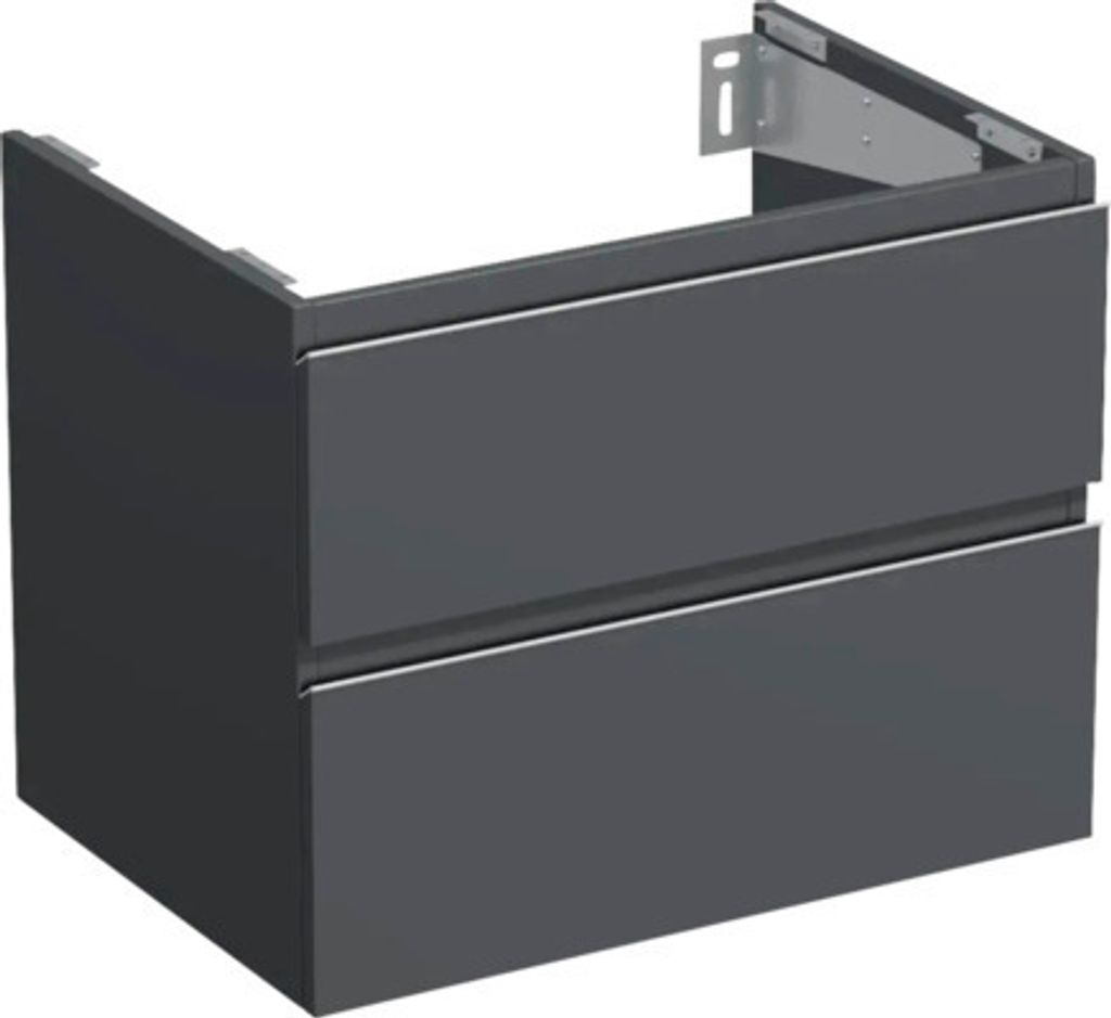 Jungborn Waschtischunterschrank TRENTA BxHxT 70 x 56 x 49,8 cm Frontfarbe anthrazit matt TRE DESK SS 70 2Z S A3396
