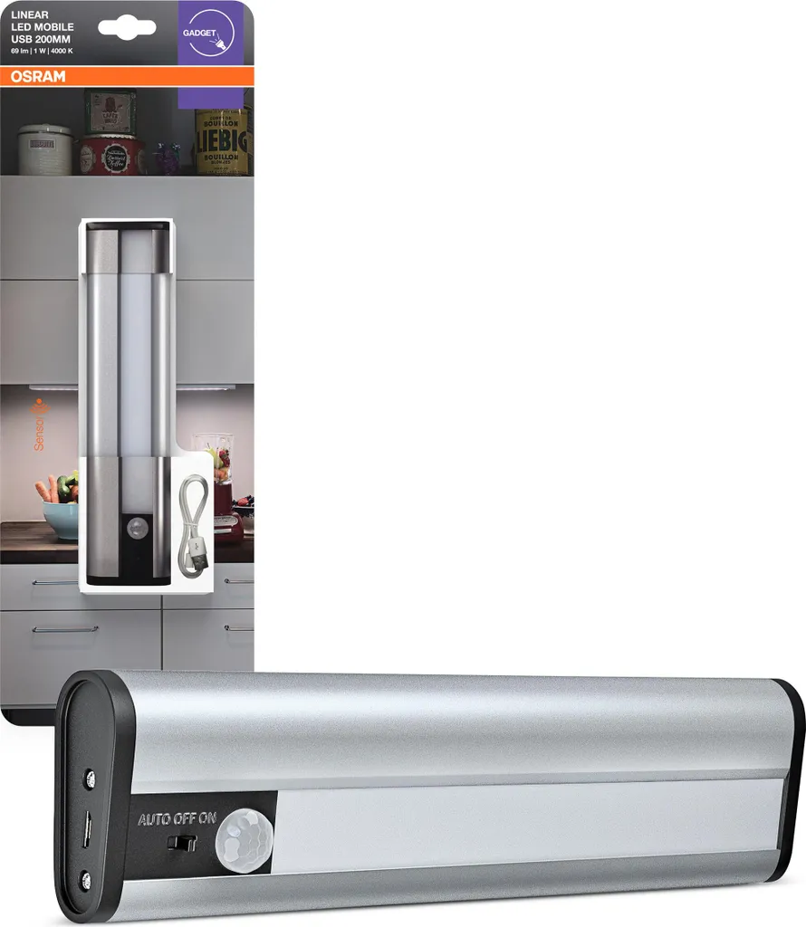 OSRAM LinearLED Mobile USB 200 Lampe LED Rechargeable avec Détecteur - 4