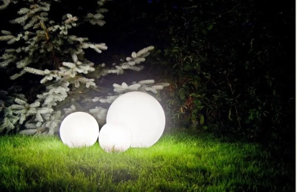 Globe de jardin 40 cm étanche IP44 blanc avec diffuseur haute qualité - 3