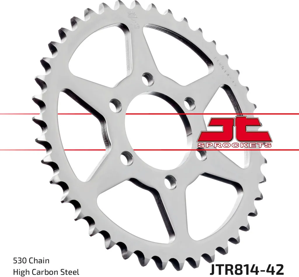Pignon 530 JT Sprockets 42Z en acier traité - Fixation 64mm x 84mm