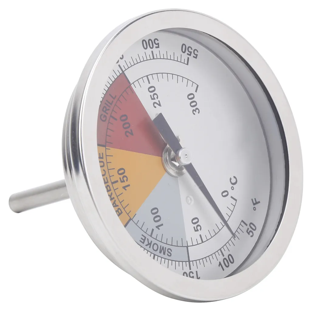 Termometro Analogico Inox 1/2 NPT 0-300 Gradi per Forni e Barbecue - 4