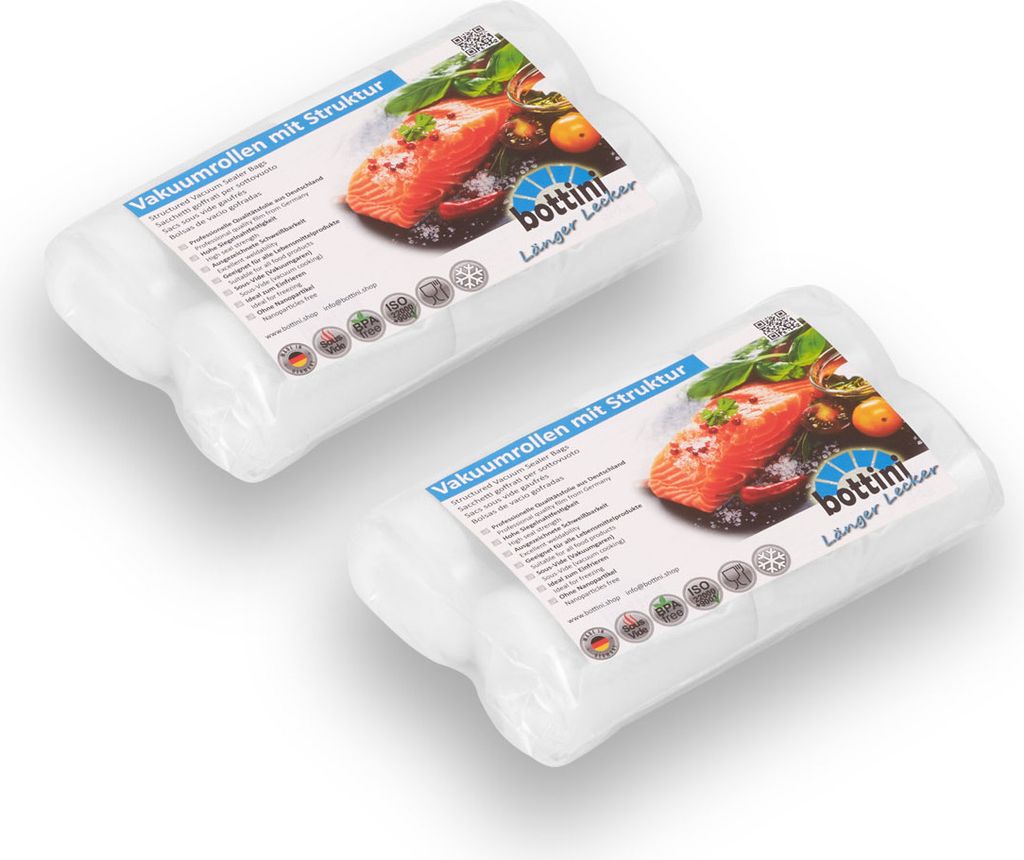 4 x Vakuumrolle 15 x 600 cm für Lebensmittel geeignet für Produktbild 