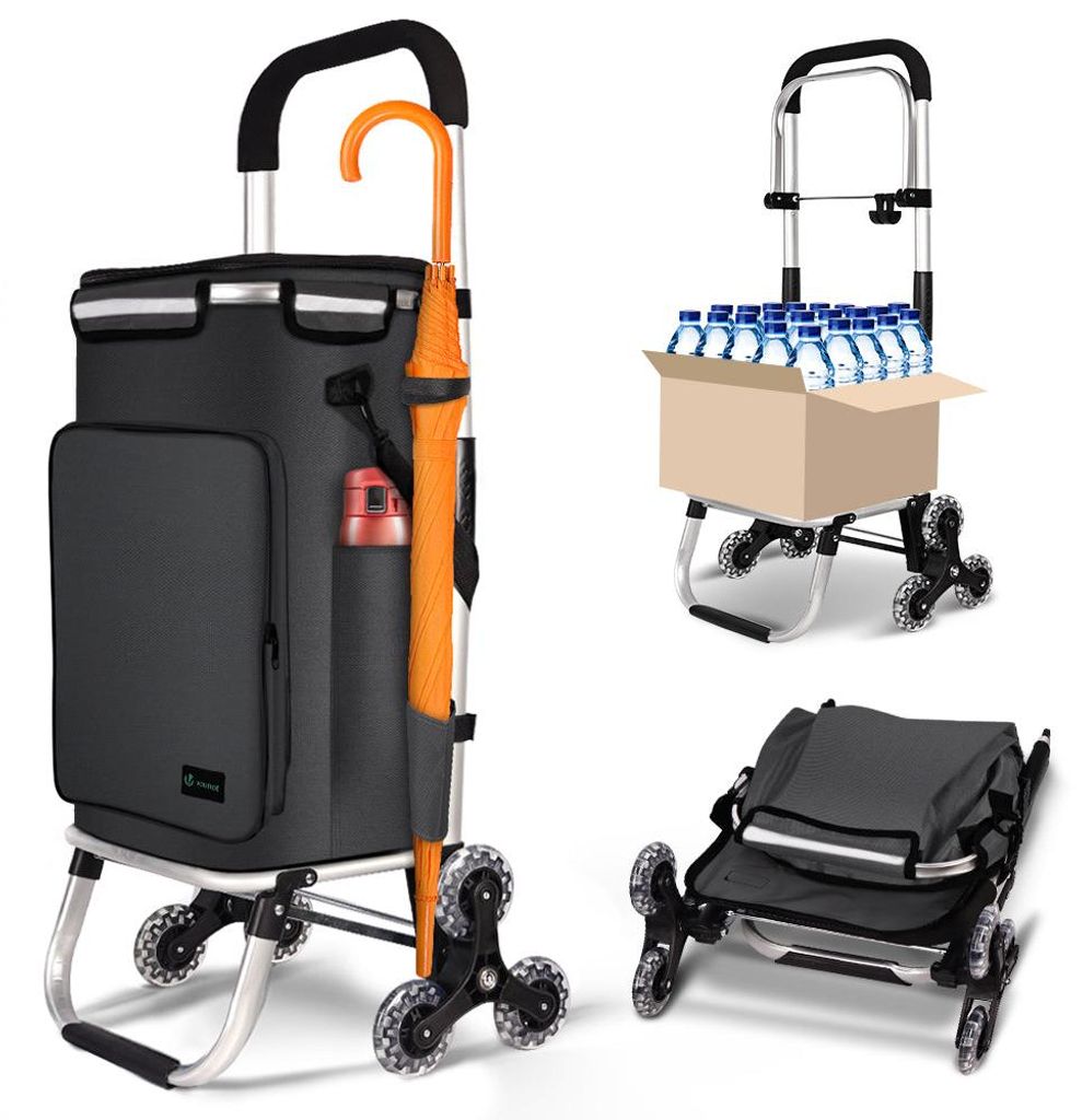 VOUNOT® Carrello spesa in alluminio montascale, carrello Immagine del prodotto 