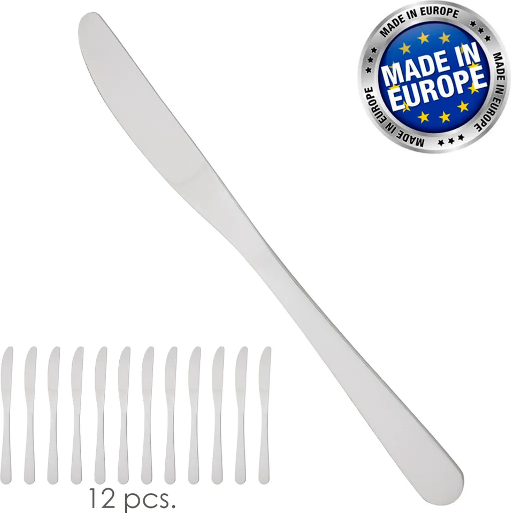 Set 12 Coltelli Murano Abert 211 mm - Eleganza Quotidiana in Acciaio