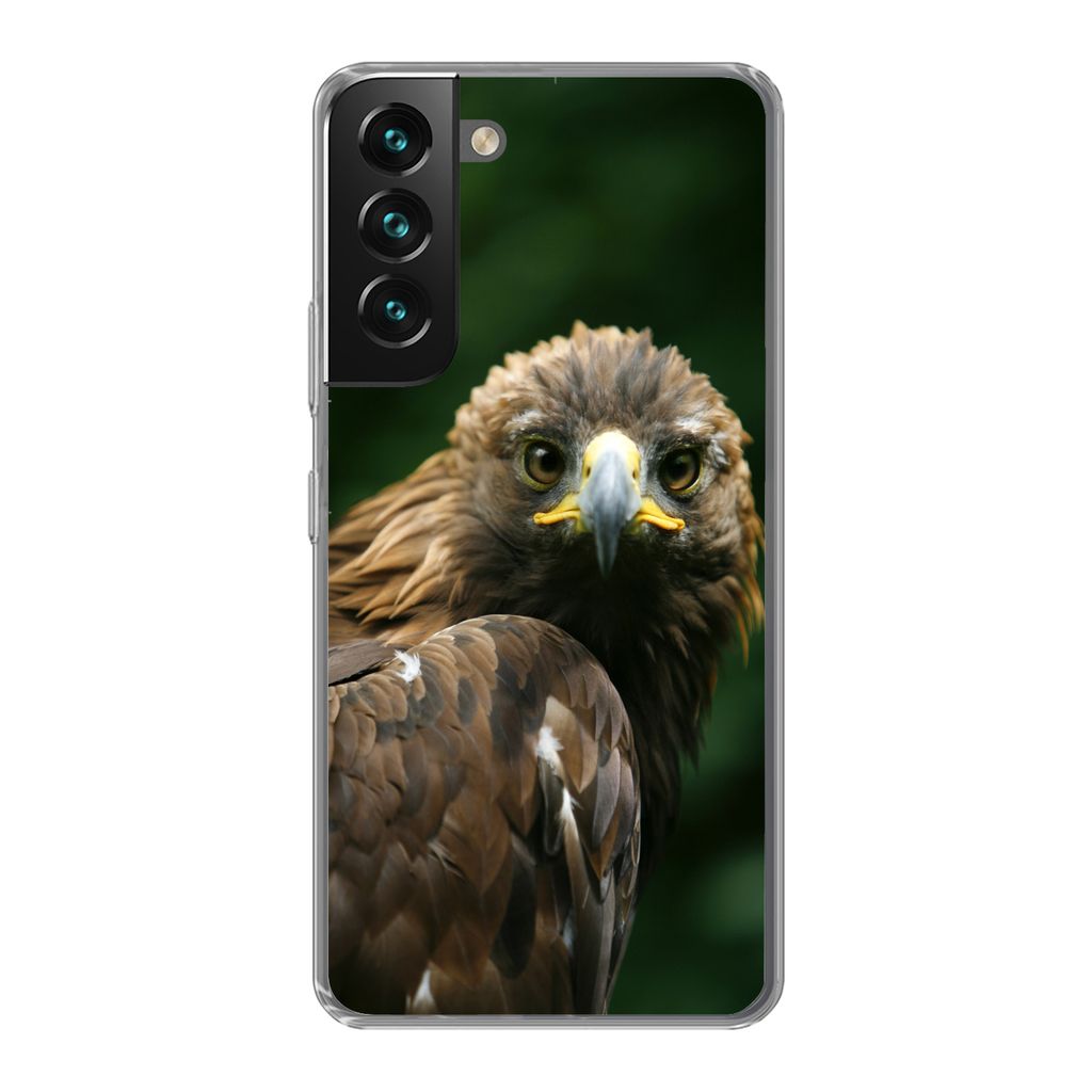 MuchoWow Handyhülle Schutzhülle Hülle für Samsung Galaxy S22 Plus Adler - Braun - Raubvogel Silikon Softcase Handy Hülle - Schutzabdeckung
