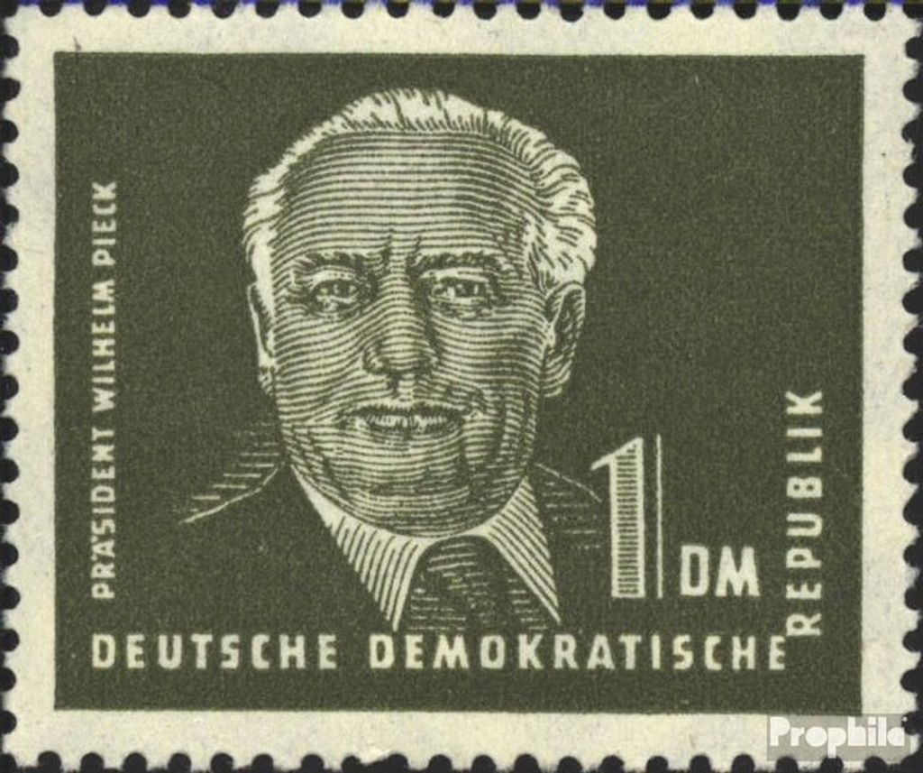 Briefmarken DDR 1950 Mi 253bc Bedarfsstempel gestempelt Präsident Wilhelm Pieck (I)