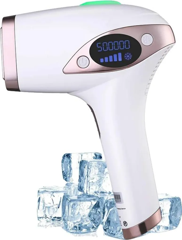 Épilateur laser lumière pulsée IPL rose 500 000 flashs avec prise UE