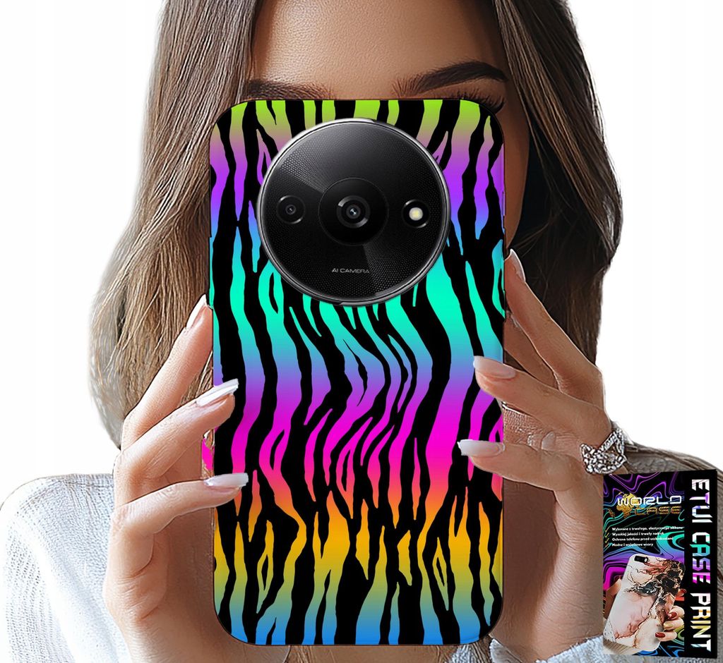 Hülle Für Xiaomi Redmi A3 - Abstrakte Bunte Muster Hülle + Folie