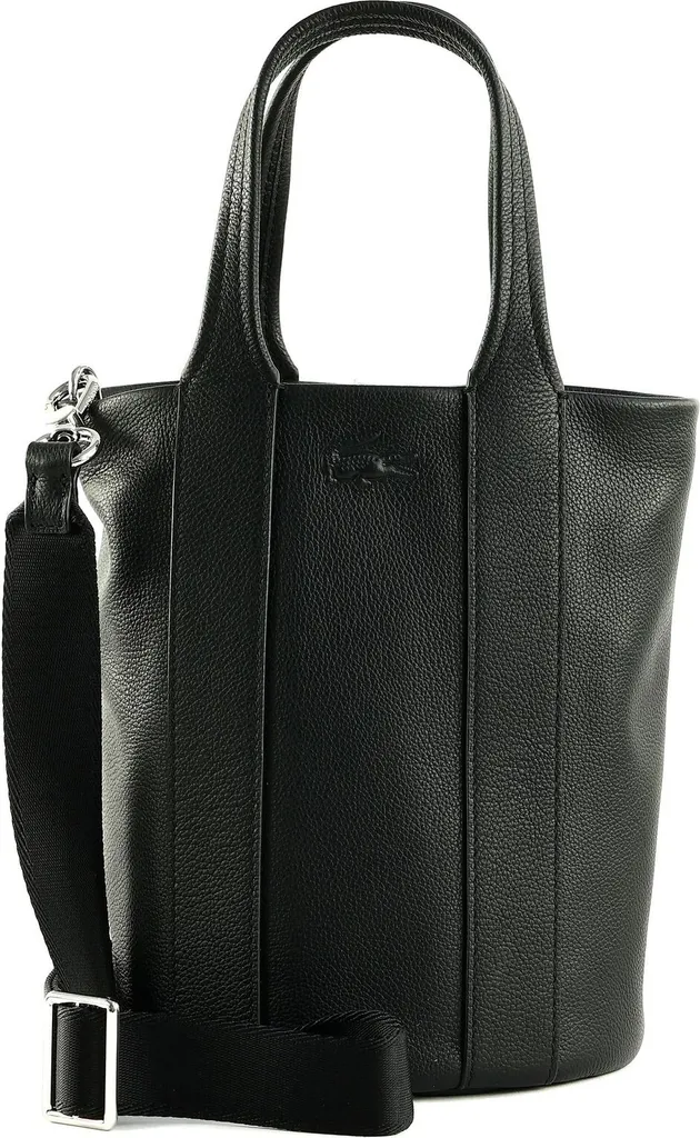 Sac bandoulière cuir noir Lacoste City Court idéal pour le travail