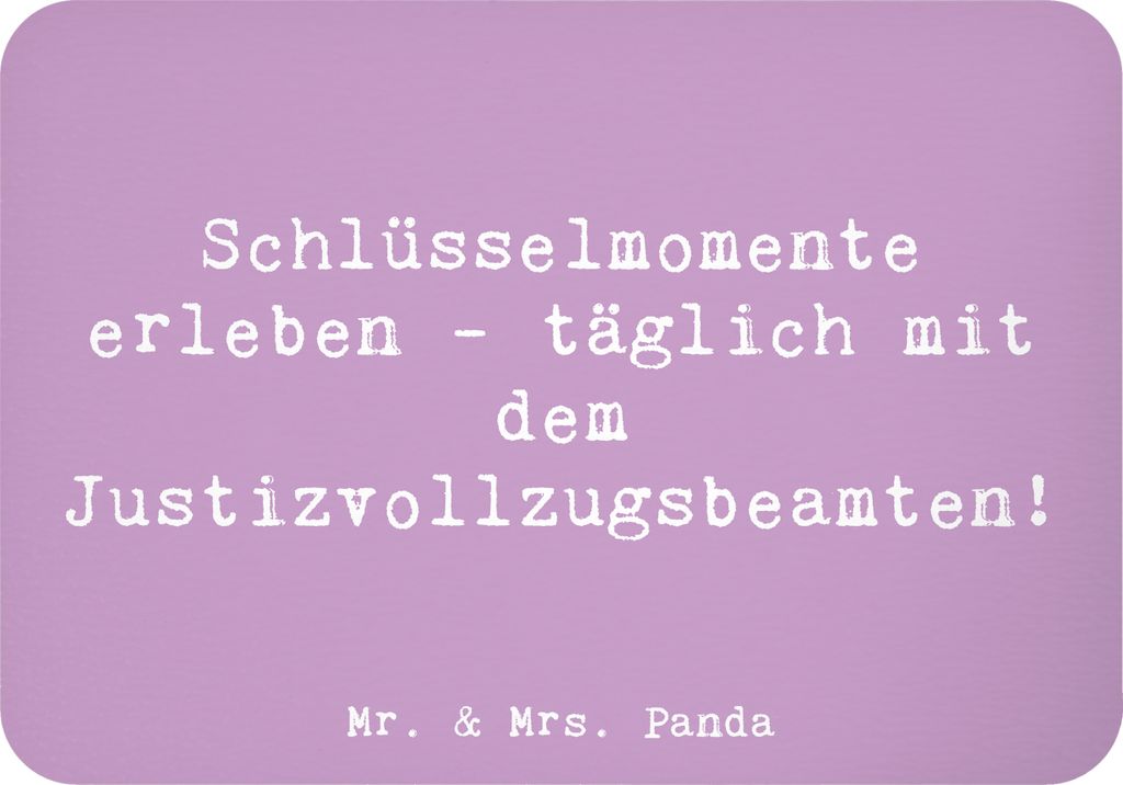 Mr. & Mrs. Panda magnet Spruch Justizvollzugsbeamte Momente - Lavendeltraum - Geschenk, Notizhalter, küchenmagnet, Kühlschrankmagnet, Beruf, Beru...