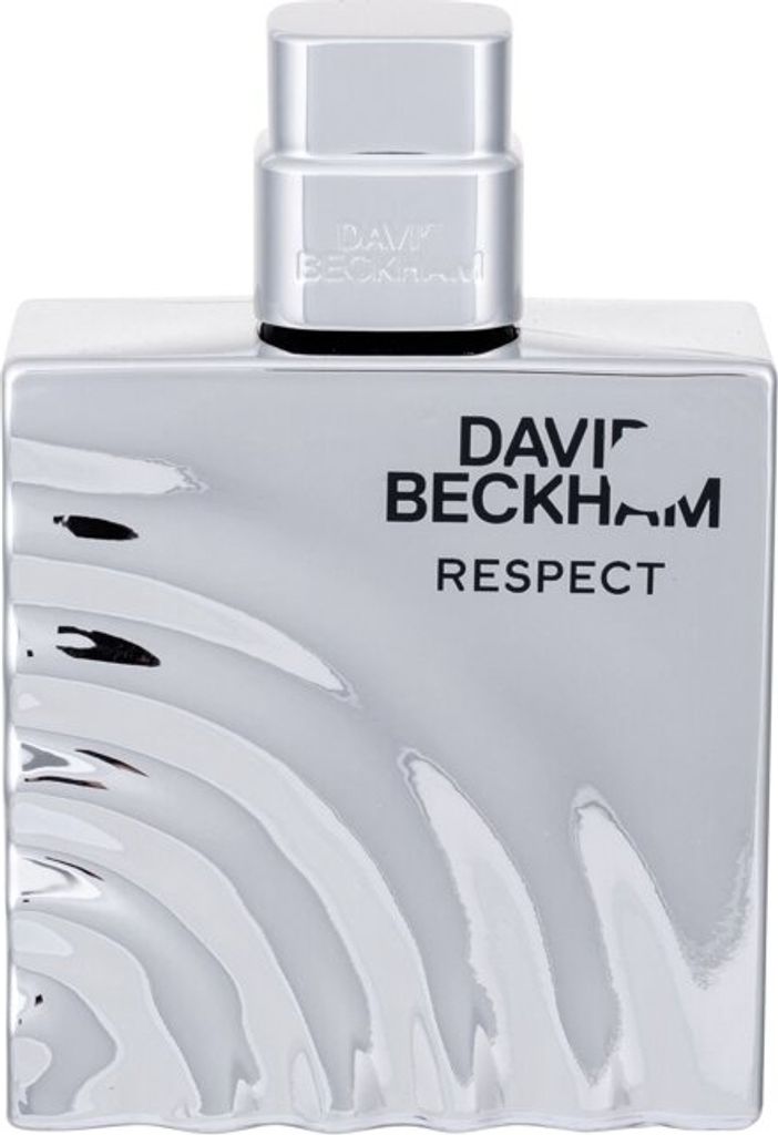 A product shot of a silver perfume bottle with the brand name and product name visible.