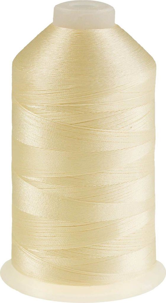 3000m Nähgarn Polyester 210D/3, Farbauswahl - Sattlergarn Jeansgarn Forellenfaden, Farbe:A505 vanille