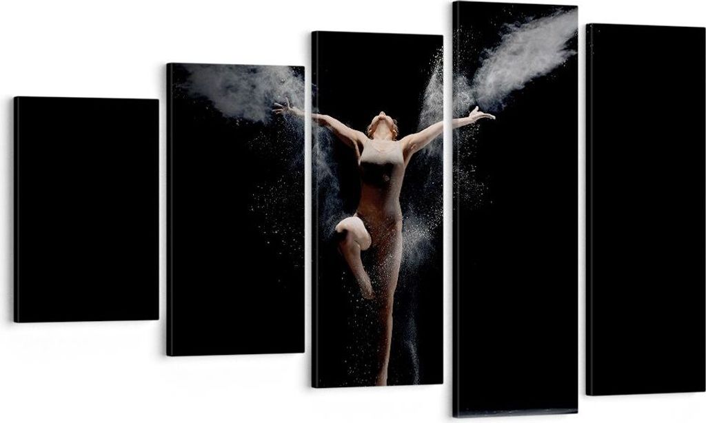 Bild auf Leinwand - Leinwandbild - 5 Teile - Fotografie Tanz Flügel - 100x60cm - Wand Bild - Wanddeko - Wandbilder - Leinwanddruck - Bilder - Wand...