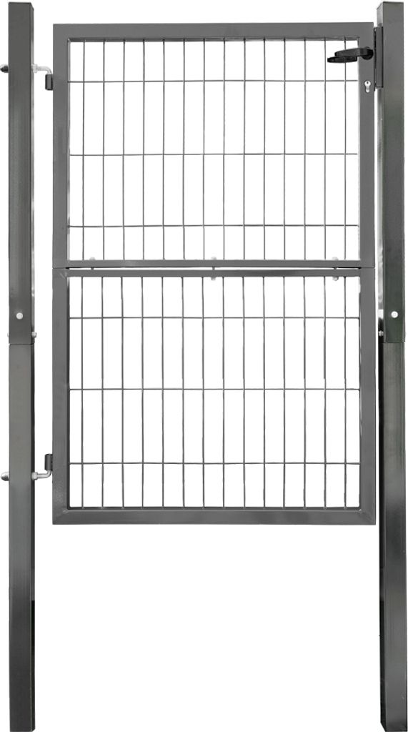 Gartentor Gartentür Zauntür Zauntor Gartenpforte Quadratrohr Anthrazit Grün mit Schloss V2Aox, Farbe / Türhöhe:Anthrazit / 140 cm