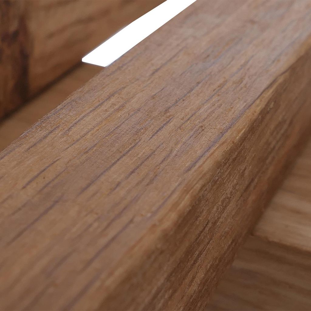 MCA Garderobenset HWC-P56, Sitzbank Garderobenpaneel Spiegel, Schuhablage 24 Haken, Glas Massiv-Holz Eiche
