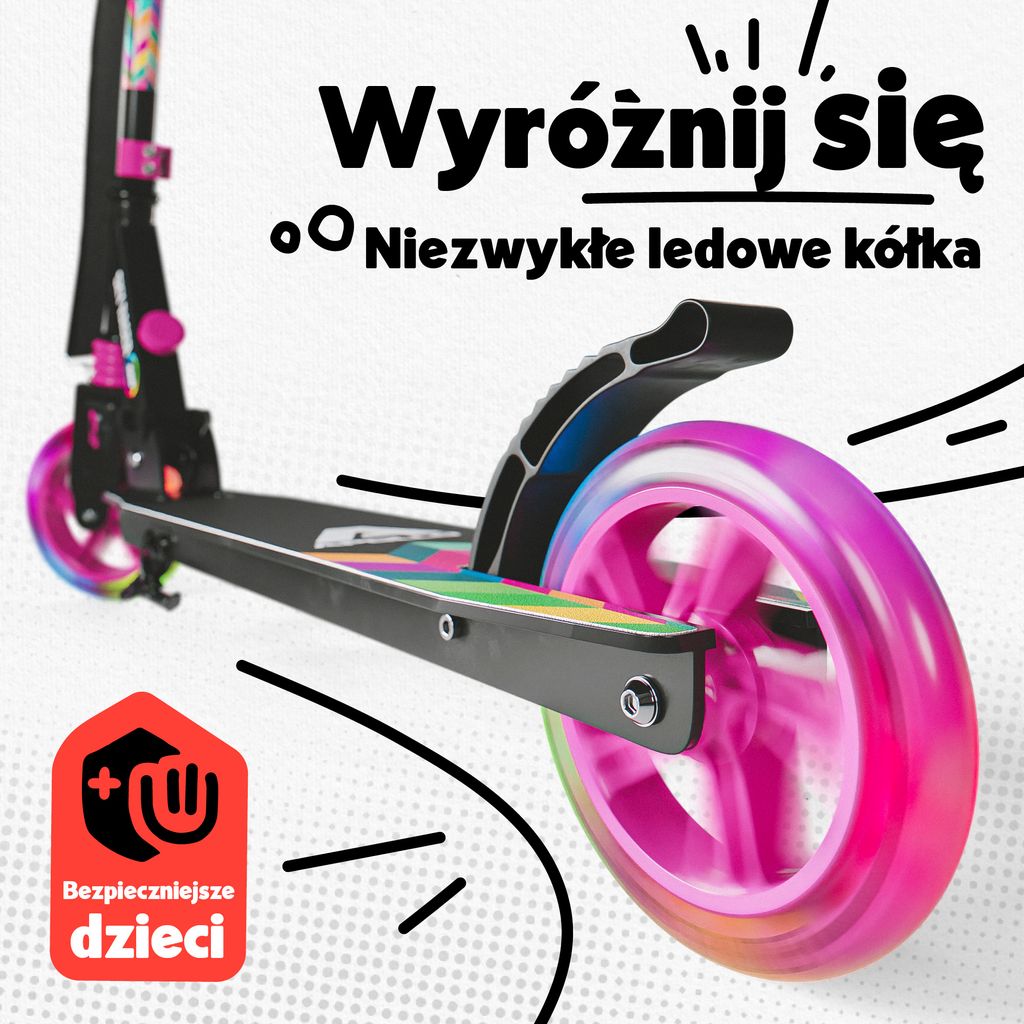 Apollo 145mm hulajnoga miejska z amortyzacją „Skyracer LED” Zdjęcie produktu 2