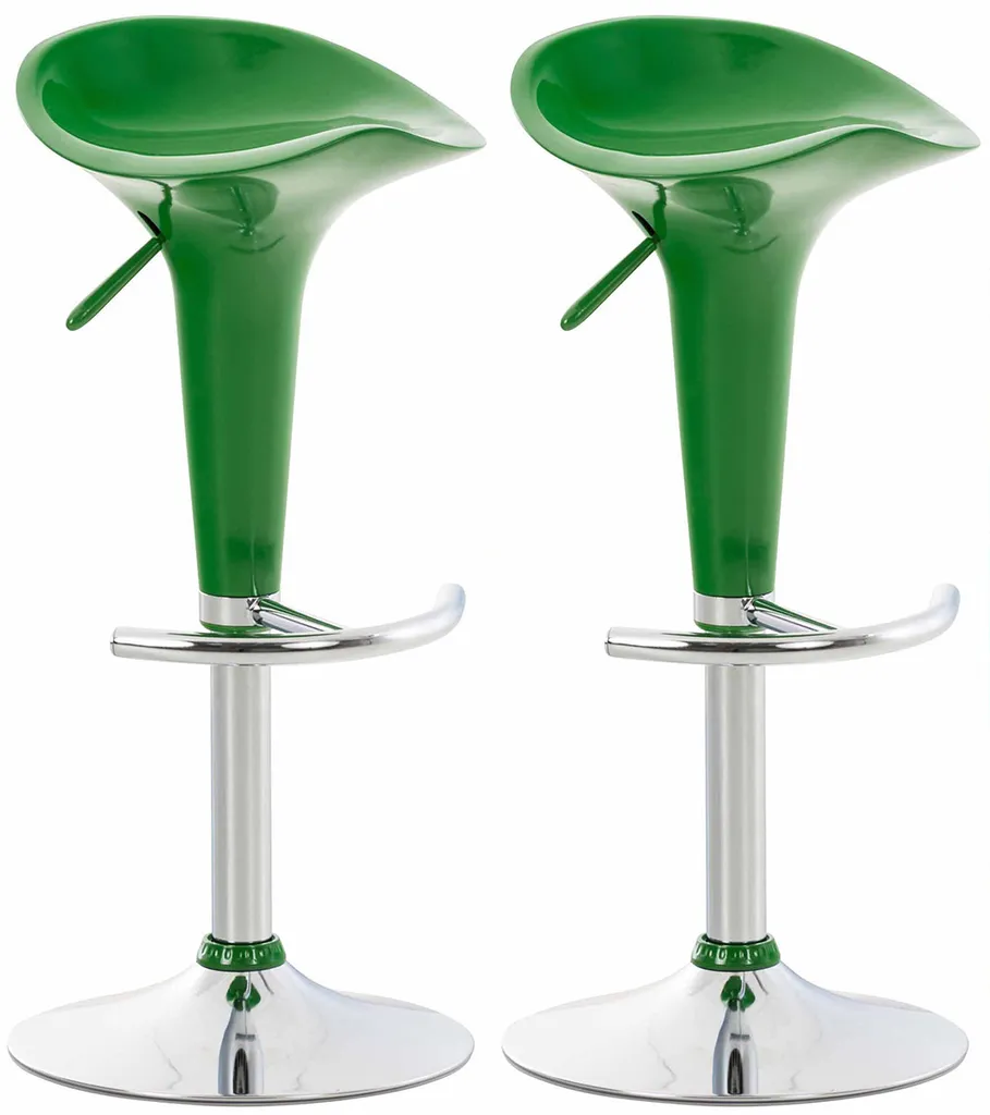 CLP Saddle Set 2 Sgabelli Design Ergonomico Verde | Arredo Bar Casa