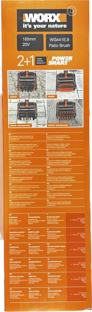 Worx Akku-Oberflächenbürste 20V Multi-Reiningsbürste ohne Produktbild 5