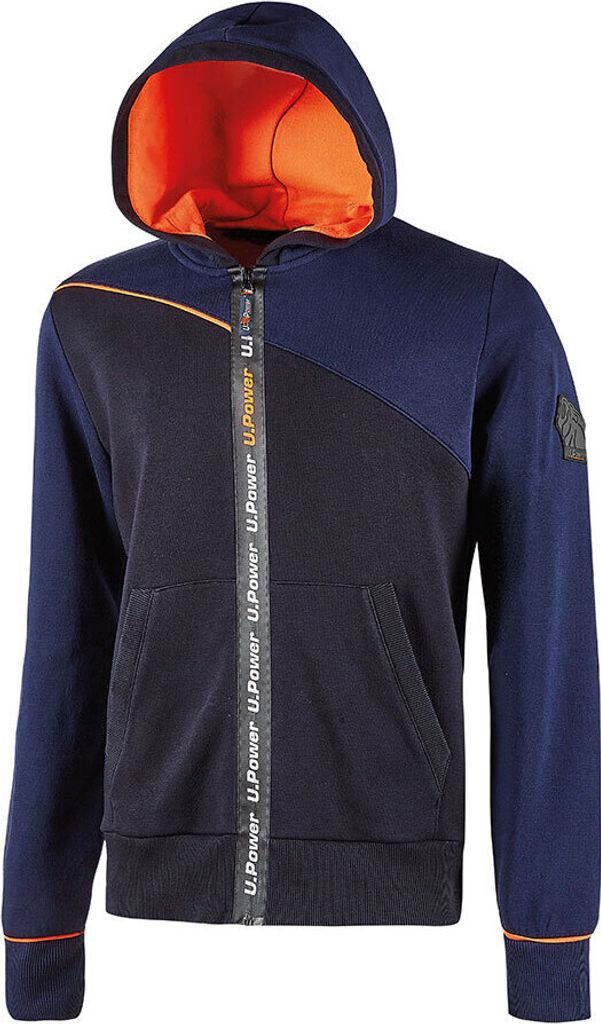 U-Power Hoody-Sweatshirt-Jacke Jupiter Lady, Farbe:deep blue, Größe:M