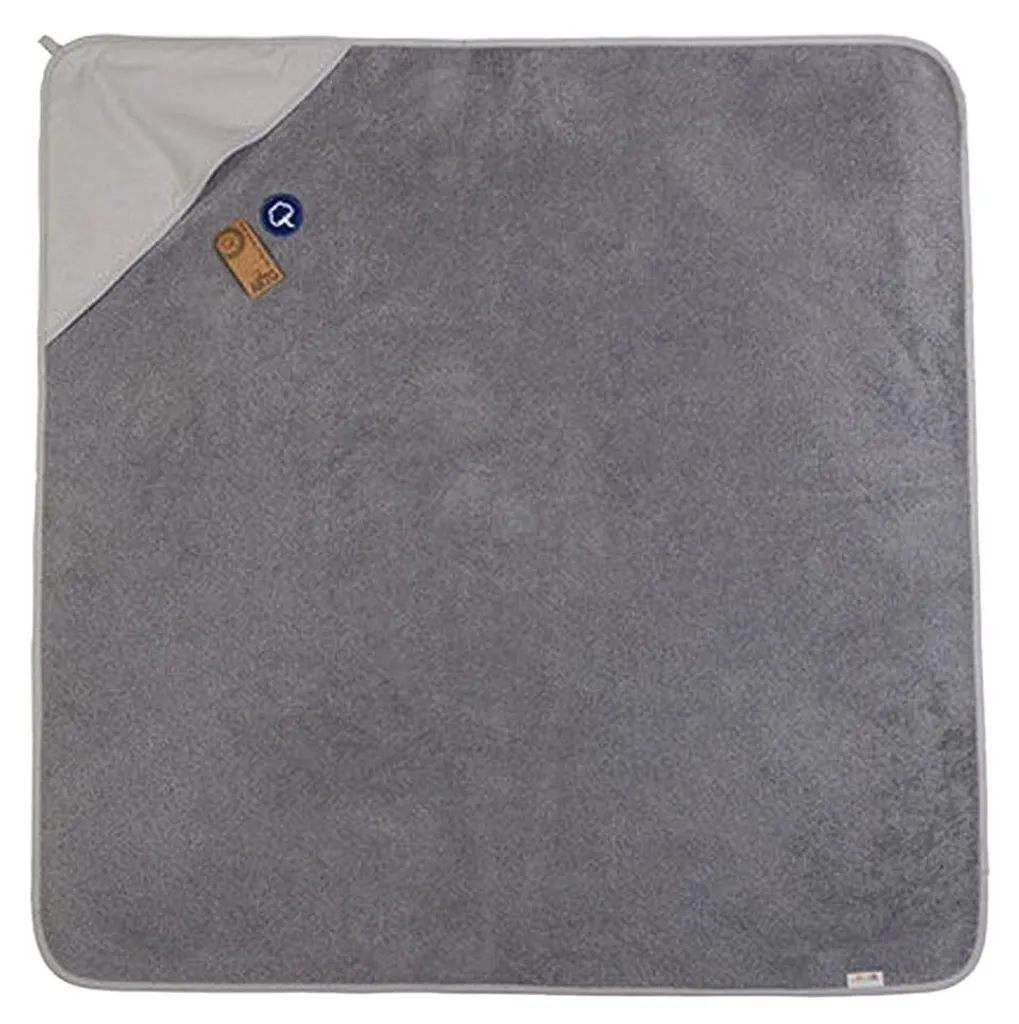 Cape de bain bébé avec capuche ARTG Print-Me gris anthracite et clair
