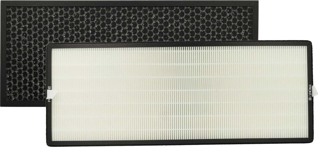 vhbw 2-teiliges Filter-Set Ersatz für Rowenta XD6077F0, XD6061F0 für Luftreiniger - HEPA-Filter, Aktivkohlefilter