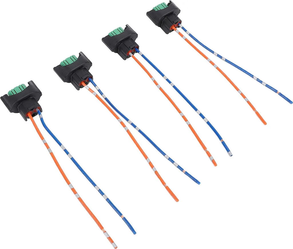 Cablaggio Femmina H11 H8 H9 4 Pezzi - Connettore Resistente ad Alte Temperature